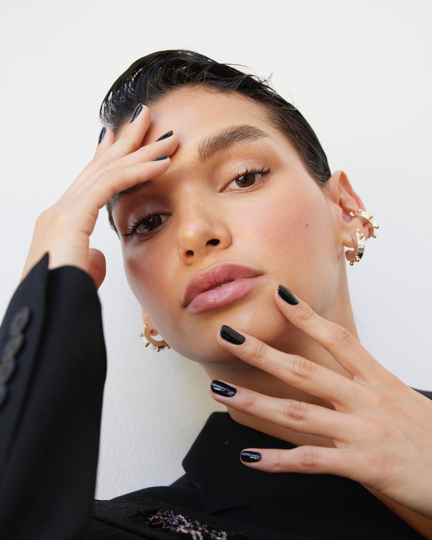 CORAL EAR CUFF GOLD-SILVER