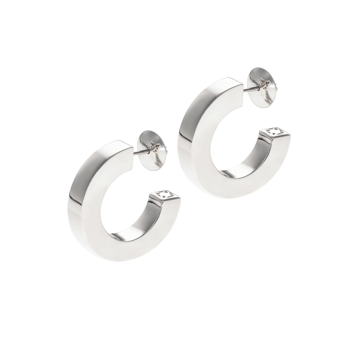 MEDIUM KORA SILVER HOOPS