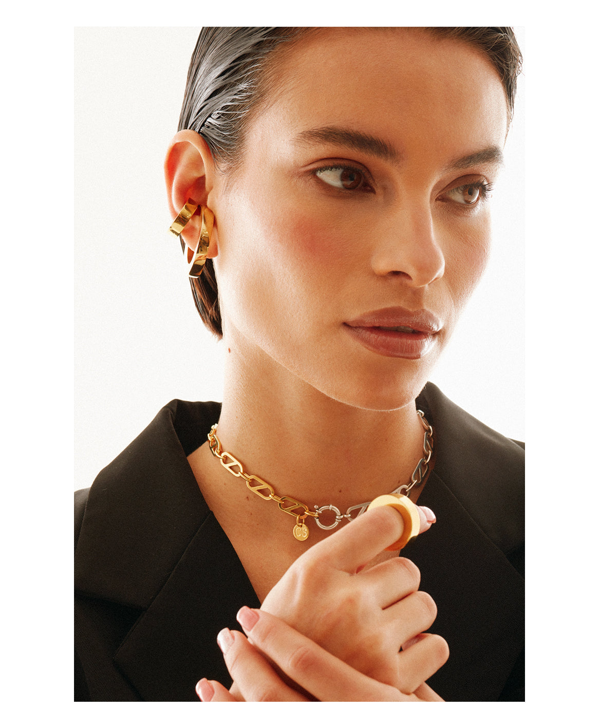 MEDIUM KORA EARCUFF SILVER