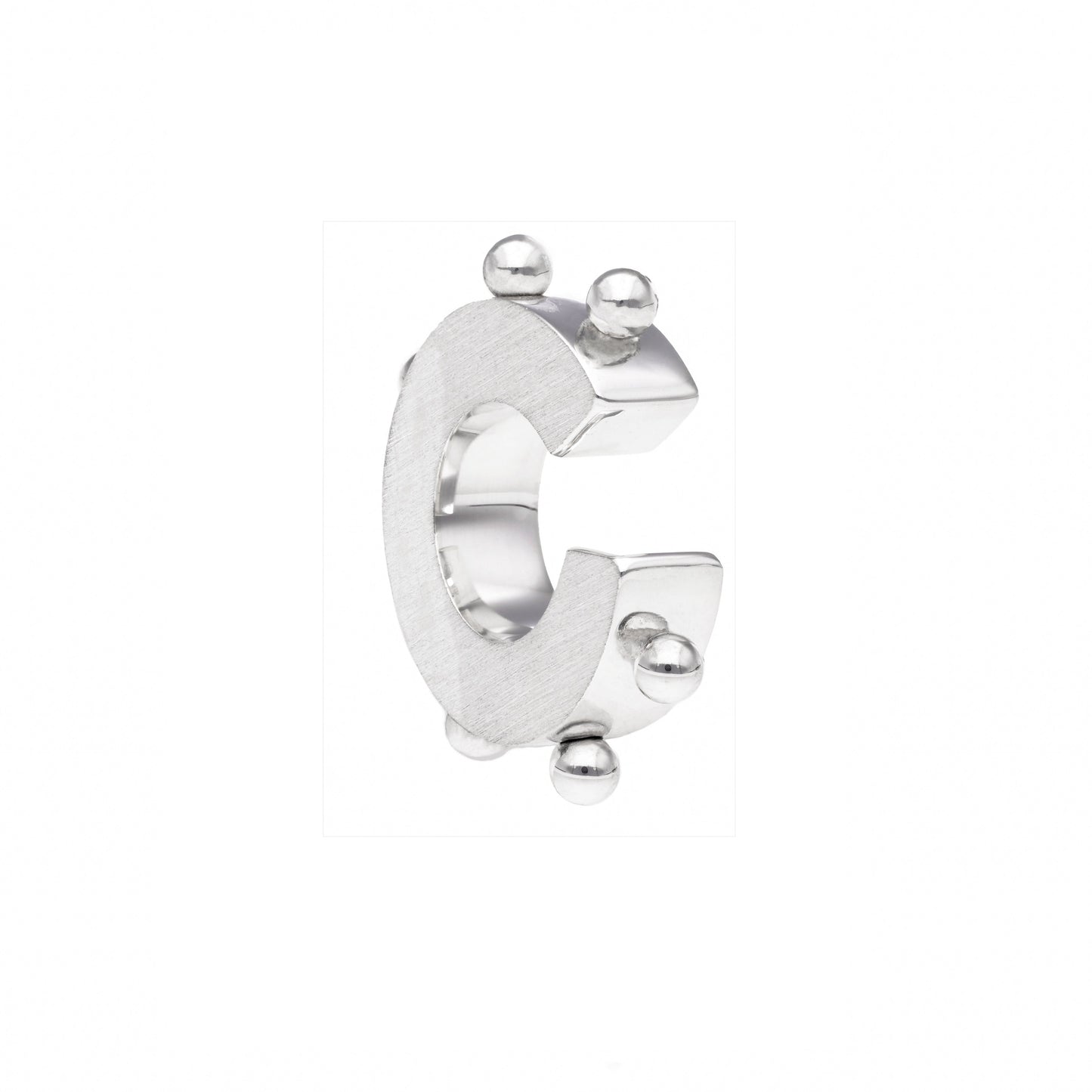 CORAL EAR CUFF SILVER