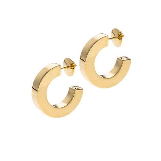 MEDIUM KORA GOLD HOOPS