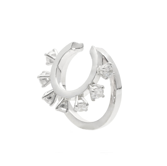 MISKI SILVER EAR CUFF